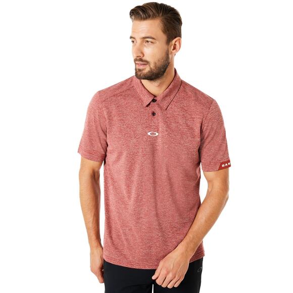 Oakley Golf Red Aero Ellipse Polo Regular Fit Size XXL - Picture 1 of 4
